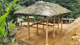 FULL VIDEO of the process of building a new house, living with nature