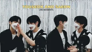 Kang Yooseok and Lee Saeon (live moments) | Shinwoo and Taekyung | Light On Me