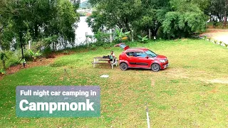 Solo over night Car camping in CAMPMONK Campsite | cooking and sleeping in Car| Drone shots