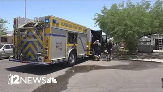 House fire in west Phoenix scorches 3 homes, displaces 6 people