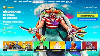 Passe de Combat OFFICIEL Saison 3 Chapitre 5 Fortnite !! (tout les skins)