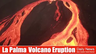 Fascinating View into the La Palma Volcano how Lava flies into Tubes