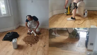 how to fill, the gaps, of the pine wood floor