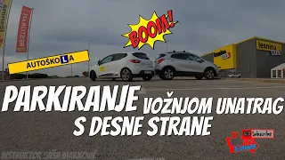 PARKIRANJE vožnjom unatrag s desne strane