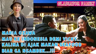 MARIA OZAWA MAU KE INDONESIA DEMI VICKY ....KALINA  DI AJAK MAKAN SEAFOOD BIAR ENGGA NGAMBEK