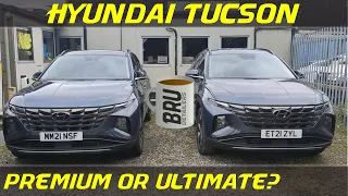 Hyundai Tucson 2022 / NX4 / 4th Gen Ultimate vs Premium trim comparison.  What's the difference? UK