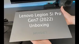 Lenovo Legion 5i Pro Gen 7 (2022) Unboxing (Intel Core I7-12700H,RTX 3070 TI,1TB,16GB RAM,WIN 11)