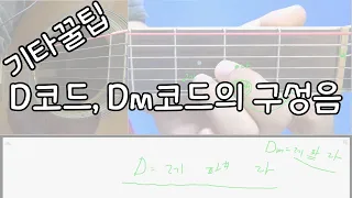 [48-3강]기타 꿀팁 D코드 와 Dm코드의 구성음..!!