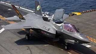 Вертикальный взлет и посадка F-35 Lightning II