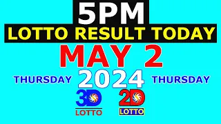 Lotto Result Today 5pm May 2 2024 (PCSO)