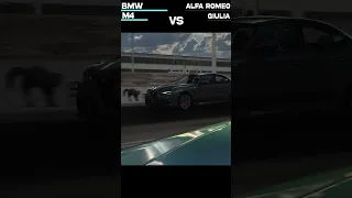 Bmw M4 vs ALFA ROMEO GIULIA QUADRIFOGLIO (Drag Race ,Stock)
