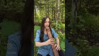 Playing this beautiful flute in the forest 🌸