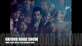 Paul King Of King Hosts OXFORD ROAD SHOW 29TH MARCH 1985