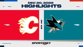 NHL Highlights | Flames vs. Sharks - December 20, 2022