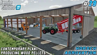 Complete Wood Pellet Manufacturing Process | HORSCH AgroVation Farm | Farming simulator 22 | ep #29