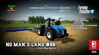 No Man's Land/#85/New Equipment/Fertilizer Production/Sowing Crops/Cultivating/FS22 4K Timelapse