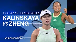 Anna Kalinskaya v Qinwen Zheng | Quarter-Final | Extended Australian Open 2024 Highlights 🇦🇺
