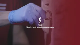 316L Glue in bolt installation process