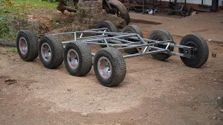 Homemade 8×8  Thank  part 2 | Hub and Chassis making