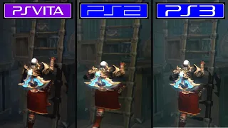 God of War 2 [ Ps Vita vs Ps2 vs Ps3 ] Graphics and FPS Comparison