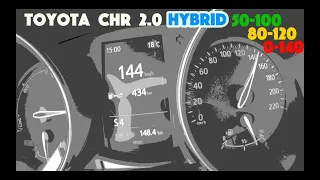 Toyota C-HR 2.0 Hybrid 184KM 2020 0-140km/h, 50-100km/h, 80-120km/h