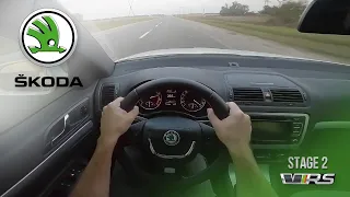 Максимальная скорость OCTAVIA RS | TopSpeed POV