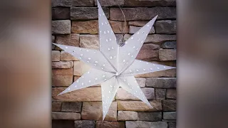 3D Paper Star - DIY Christmas led star for Scandinavian decor