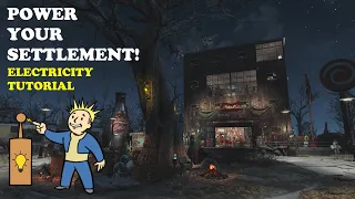 Power Your settlement - Electricity Building Tutorial - Fallout 4