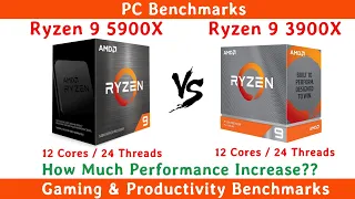 Ryzen 9 5900X vs 3900X Benchmarks