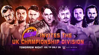 WWE 205 Live- UK Championship Division - Official Match Card