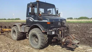 Pflügen mit Unimog U 1600 und 8 Schar Rumptstad eco Pflug (Sound)!!!