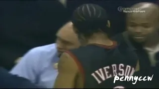 Allen Iverson 40 points vs Gilbert Arenas the Washington Wizards (2004)