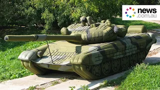 Russia deploys ‘decoy army’ of inflatable tanks, missiles & fighter jets to ‘trick the West