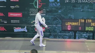 Italian Championships 2024 CME - GOLD - Ettore Leporati v Francesco Delfino