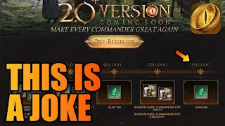 Pre-Registration or Slap in the face? You decide! Lotr: Rise to War