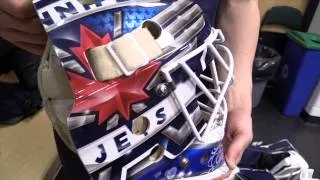 Jets goalies show off their mask art