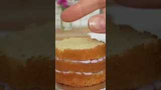Винтажный мини торт 🤩 Украшение мини торта 🎂 #shortsyoutube