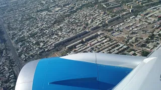 Взлет из аэропорта Ташкент. Boeing 787-8, UK78705. Август 2019