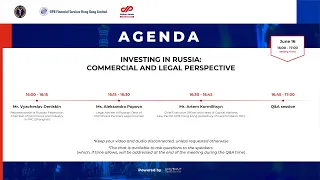 DP Webinar - Investing in Russia, Commercial and Legal Perspective