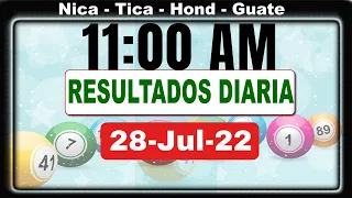 11 AM Sorteo Loto Diaria Nicaragua │ 28 de Julio de 2022