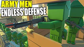 Army Men FORTRESS vs ENDLESS WAVES!? - Ancient Warfare 3: Battle Simulator