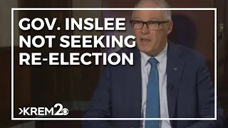 Gov. Jay Inslee announces he won't seek reelection in Washington state