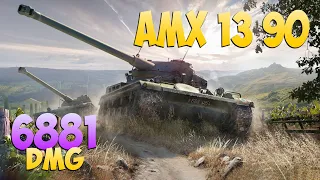 AMX 13 90 - 6 Frags 6.8K Damage - Mysterious! - World Of Tanks