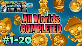 PvZ 2 "AltverZ" v1.6.1 #1-20: All Worlds Completed (without lawn mower)