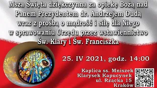 Msza Św. w intencji Prezydenta RP Andrzeja Dudy