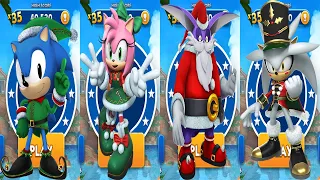 Sonic Dash - Elf Classic Sonic New Character Event Coming Soon - All Festive Characters vs Bosses