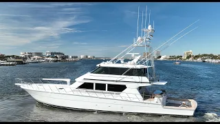 90’ HATTERAS Convertble #Sportfish #yacht #luxuryyacht