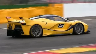 GOOGLE CEO'S WIFE DRIVES FERRARI FXX K #15 AT SPA FRANCORCHAMPS!