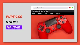 Pure Css Sticky Navigation Bar | HTML & CSS