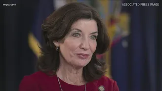 Lt. Governor Kathy Hochul holds news conference in Albany